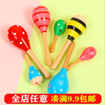 Baby sand hammer baby early education Music Percussion instrument sand ball children rattle grip Chase Chase training toy