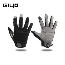 GIYO bicycle mountain bike outdoor sports long finger all finger touch screen gloves windproof warm men and women autumn and winter riding
