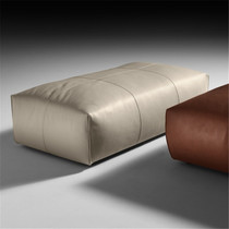 Door shoe stool living room leather sofa stool light luxury beige white pedal cloakroom stool bedroom bed tail bench