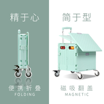 Luhe buy vegetable cart small pull cart universal wheel hand trolley trolley household portable artifact Net red folding shopping cart