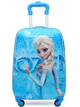 Childrens girl Frozen Rod Case Aisha Duty Car Aisha Luggage Four Wheel Mute Gimbal