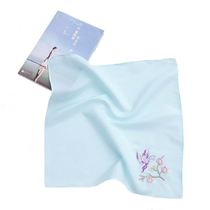 Handkerchief ancient style embroidery handkerchief embroidered vintage lady wear thin Hanfu cheongsam small square towel vintage sweat towel