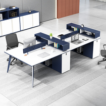 Desk simple modern office table and chair combination office furniture staff table staff station screen double