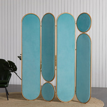 Modern simple living room partition baffle Restaurant Hotel beauty salon ins screen Entrance foldable mobile fabric