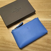 Hitch Genuine Leather Zero Wallet Swiss High-end Timepiece Brand Custom Gift Cow Leather Coin Bag Zipped Wallet