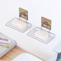 Bathroom toilet Creative wall-to-wall Perforated Drain Soap Shelve Suction wall Laundry Soap soap Soap Holder