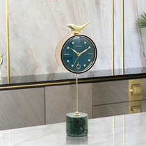 Modern light luxury clock simple mute home living room clock creative fashion decoration ornaments desktop clock pendulum clock