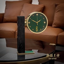 Modern atmosphere desktop clock clock European home fashion luxury high-end living room desktop clock table clock pendulum