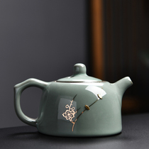 Official kiln curium nail teapot teapot special kung fu tea set single small teapot household ceramic Chinese tea set tea pot