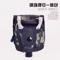 Slingshot special bag steel ball running bag outdoor slingshot bag marbles bag V one-body bag bag storage bag mud ball slingshot