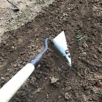  Trenching planting vegetables ridge repair pointed hoe garden art agricultural digging small pointed pickaxe wasteland building ditch fertilization eagles mouth triangle plow