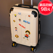 Suitcase female rod box universal wheel small new 20-inch student travel password suitcase male net red ins tide