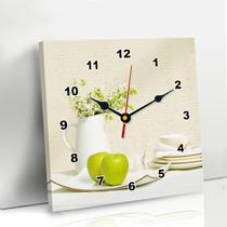 Modern simple Nordic new Chinese personality horizontal rectangular hanging painting hanging clock living room dining room art decorative painting