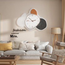Light Extravagant Restaurant Decoration Painting and Clock hanging painting Combined dining room Wall Painting Hanging Bell Modern Minima Living Room Art Background Painting