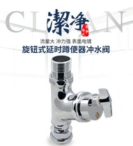 All copper toilet flush valve squatting toilet flush valve hand twist type flush valve toilet stool delay flush valve