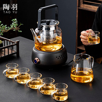 Electric pottery stove tea cooker special Mini small glass tea set automatic bubble teapot induction cooker set