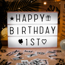 Birthday letter lamp trunk 520 decorative ornaments props romantic proposal surprise creative party arrangement supplies