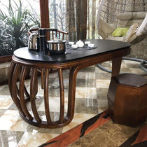 Tea table and chair combination tea set one new Chinese solid wood Zen kung fu tea table home balcony small tea table