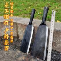 Old fashioned hand forged and cleaves with firewood knife Broken Bamboo Knife Outdoor Open Road Knife Chop Tree Special Steel Jungle Sawali Knife Agricultural