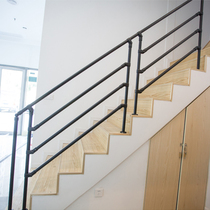 Stair handrail indoor railing steel pipe iron simple modern household attic corridor balcony fence fence fence ladder column