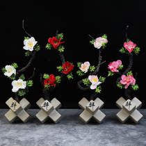 Taste exploration series Sashimi plate Flower decoration Creative dishes plate decoration Edge embellishment simulation sushi platter ornaments