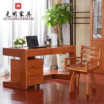 Simple computer office table and chair with sleeve box