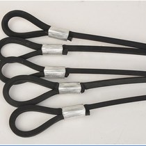 Truck wire rope rubber wire rope rubber coated large truck universal brake rope small trailer press buckle car soft