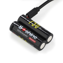 5 hao 14500 Lithium battery USB charging 3 7v Li-ion 750 mA rechargeable battery flashlight toy