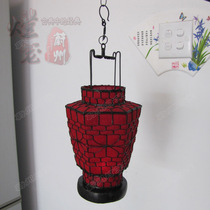 Classical Small Lantern Small Tower Light Red Lantern Iron Wire Weaving Imitation Ancient Retro Fields