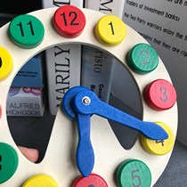 Know time emoji alarm clock toy handmade clock learner baby children kindergarten puzzle digital early education