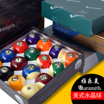 Belgian Yalemi Billiards Chinese Crystal Black Eight 16 Color Flower Style TV American Billiards