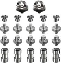 22-piece converter thread adapter mounting fixed camera tripod monopod ball head lamp holder