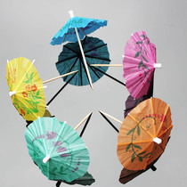 Hotel dishes sassy cold food creative plate decoration embellishment plate decoration small umbrella disposable fruit stick bamboo stick