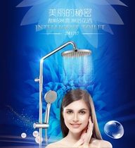Anhua shower shower suit full copper two water outlet water saving and pressurization style soft skin an3M1717 (subject to self-lifting)