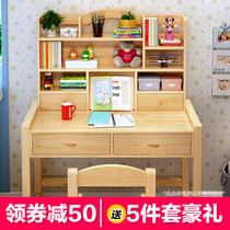 Solid Wood Children Study Table Primary And Middle School Students Desks Home Desks Girl Bedrooms Writing Table And Chairs Kit Homework Desk