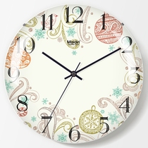 Medin living room bedroom wall clock borderless silent clock simple creative round clock quartz clock H677