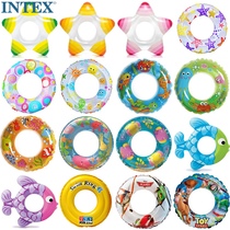  Original INTEX㊣Baby swimming ring floating ring Life buoy armpit ring thickened safety