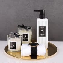 Toilet bathroom cabinet countertop ornaments model room soft outfit aromatherapy bathroom cabinet accessories