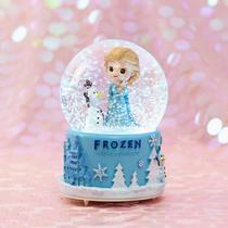 Creative Gift Princess Rotating Crystal Ball Music Box Lover Friends Student Sisters Water Polo Music Box Snowflake