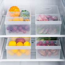 Home plastic food egg storage box refrigerator food fruit fresh box kitchen transparent hollow storage box
