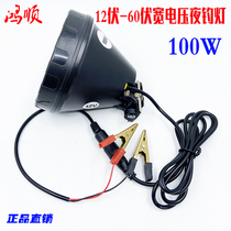 Hongshun wide voltage 12V24 36 V 36 V 48 V 60 V 100W 100W light fishing night fishing lamp head white light yellow light LED
