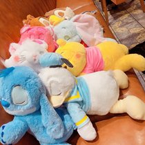 Cartoon cute Donald Duck lying sleeping posture doll plush toy doll pillow pillow towel box set