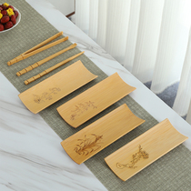 Bamboo tea ceremony three-piece set of tea needle tea cup tea clip tea enjoy tea box tea Lotus kung fu tea set six gentlemen accessories