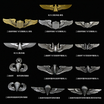 World War II US Army Air Force Air Combat Bomber Marine Paratroopers Parachute Air Force Badge