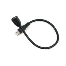 With data function USB small light lamp extension cord serpentine metal hose long strip night light special
