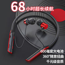 Super long standby Bluetooth headset hanging neck sports card high volume battery life for Huawei Apple Android men and women