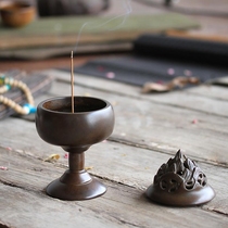 Antique Zen Boshan stove Pure copper incense burner Household creative personality pieces Tea ceremony Xuande stove Aromatherapy stove