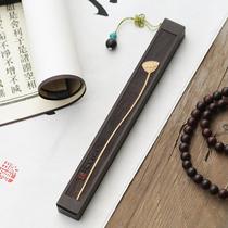 Zen mahogany lying box sandalwood stove portable portable wooden thread incense incense burner for home