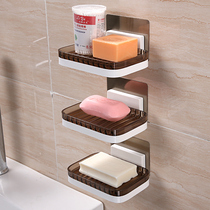 Shuangqing type soap box wall-mounted soap box creative drain soap tray toilet soap box soap box storage rack