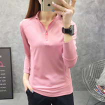 2021 spring and summer thin quick-drying clothes womens long sleeve T-shirt stretch breathable sunscreen outdoor sports hiking fun